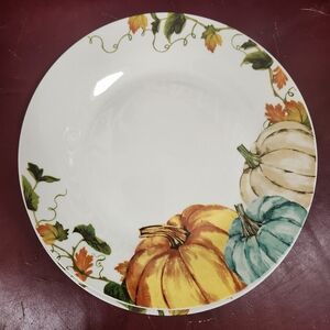Royal Norfolk Autumn Harvest Ceramic Dinner Plate 10.5 Inch Set of 2